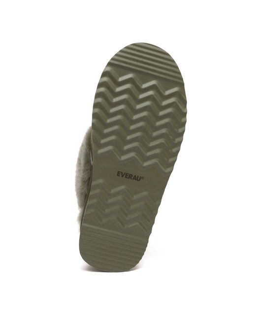 EverAu Australia Green Wagtail Removable Strap Platform Slippers