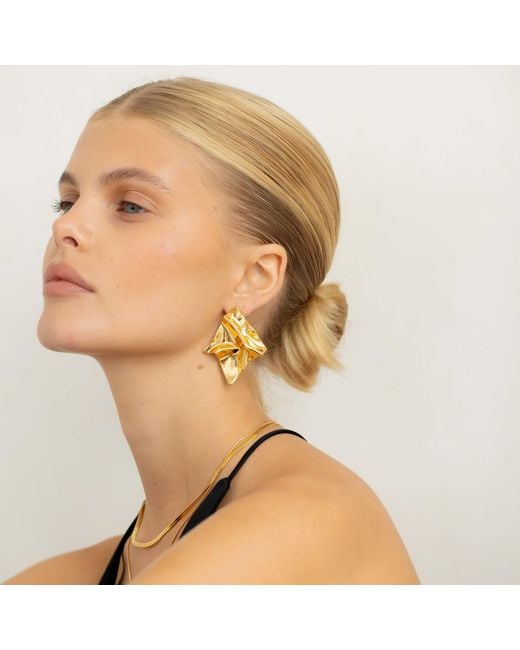 Arctic Fox & Co. Yellow Statement Earrings
