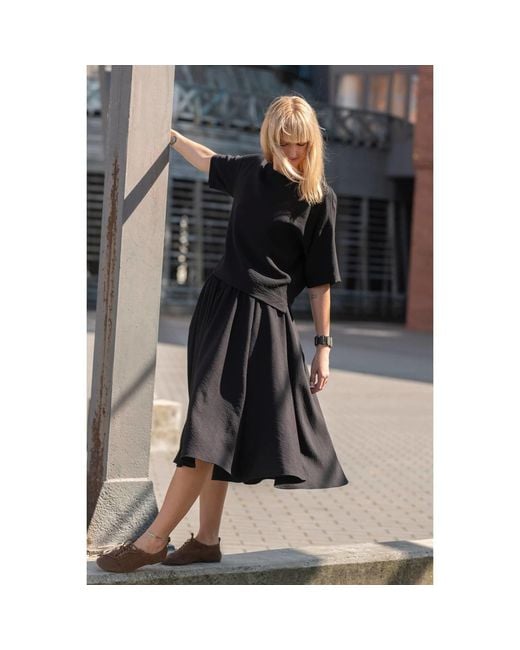 Oh!Zuza Black Echo Oversized T-Shirt