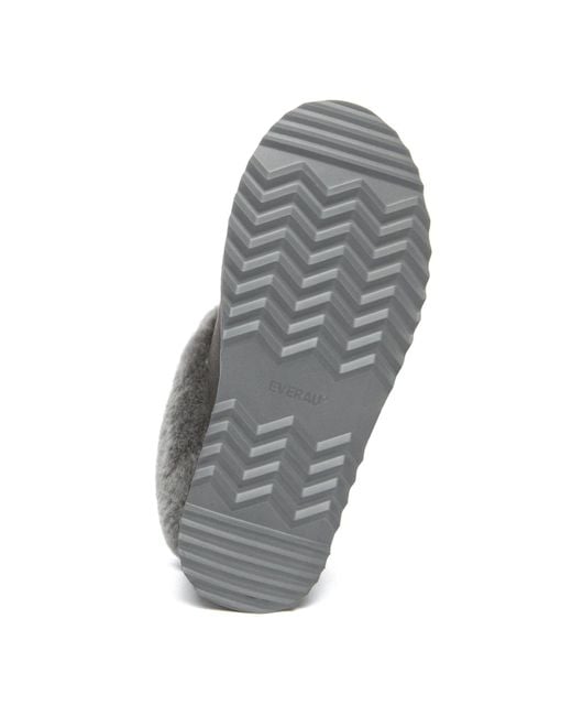 EverAu Australia Gray Topknot Leather Slippers