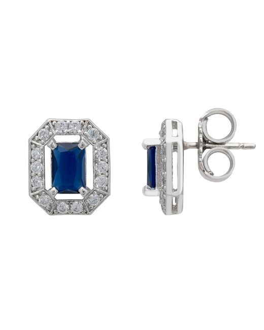 Latelita London Blue Whistledown Gemstone Stud Earrings Sapphire