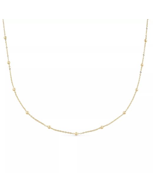 Elk & Bloom Metallic Dainty Bead Choker Necklace