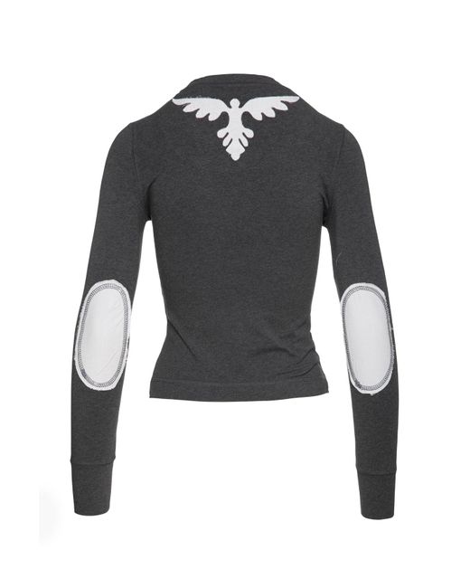 Conquista Black Dark Top With Poplin Detail