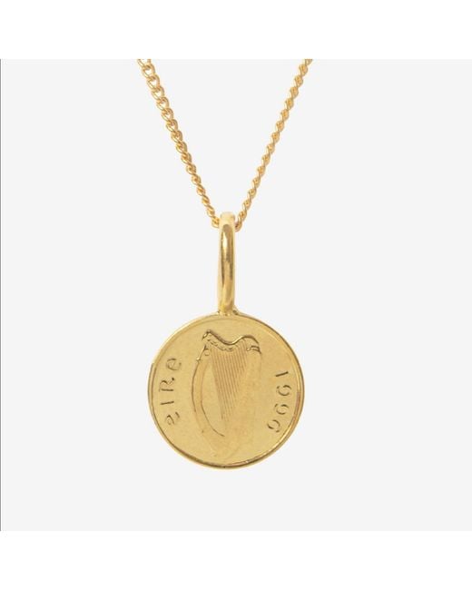 Katie Mullally Metallic Irish 5P Coin & Chain for men