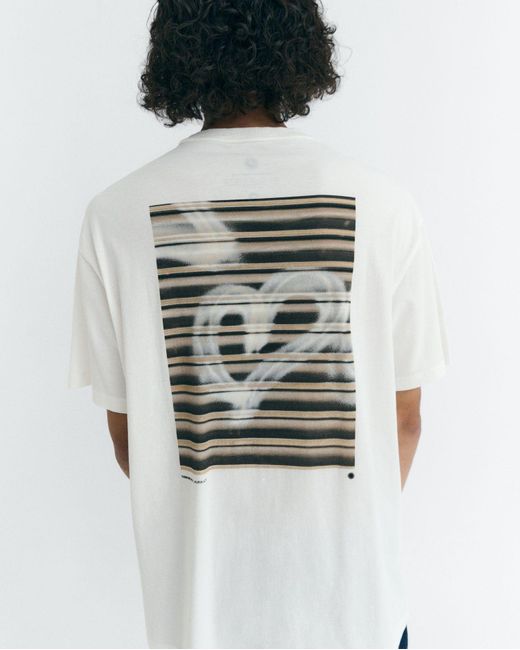 Thinking Mu White Grafitti Aaron R T-Shirt for men