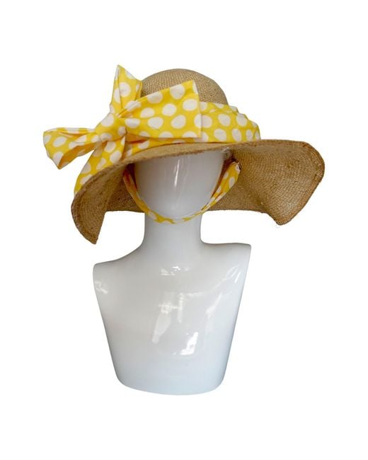 Romer Millinery Pink Neutrals Floppy Brim Hemp Rope Sun Hat With Multi Ties
