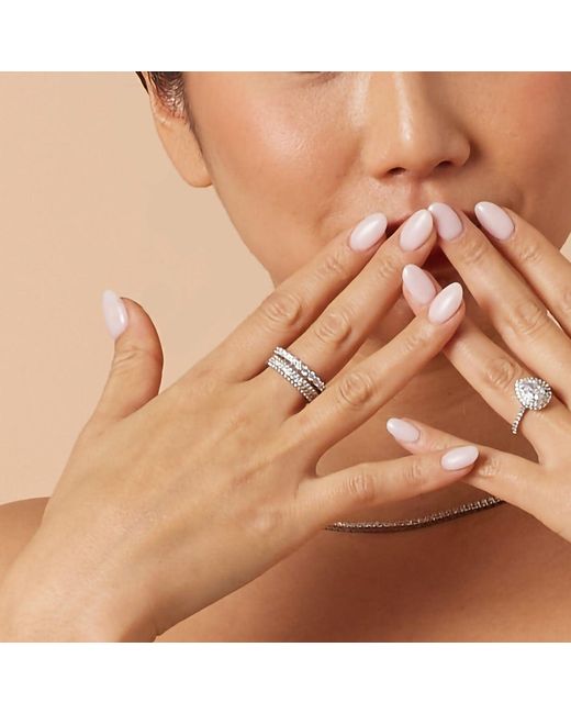 Shabella Nyc Metallic Trio Layered Rings