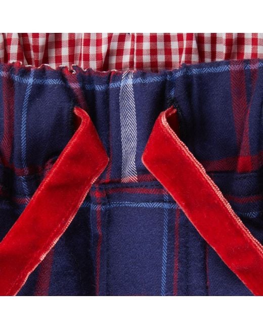 Lounge Blue Soft, Breathable Organic Brushed Cotton Loungewear Trousers