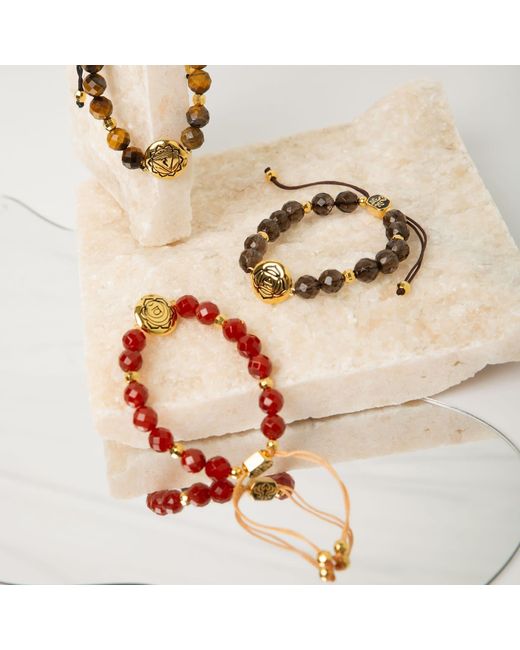 Seven Saints Red Sacral Chakra Carnelian Abundance & Creativity Bracelet