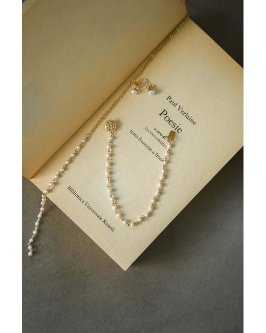 Katy Faye Metallic Josephine Pearl Bracelet