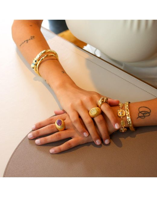 Kybele Studio Metallic Twisted Cuff Bracelet