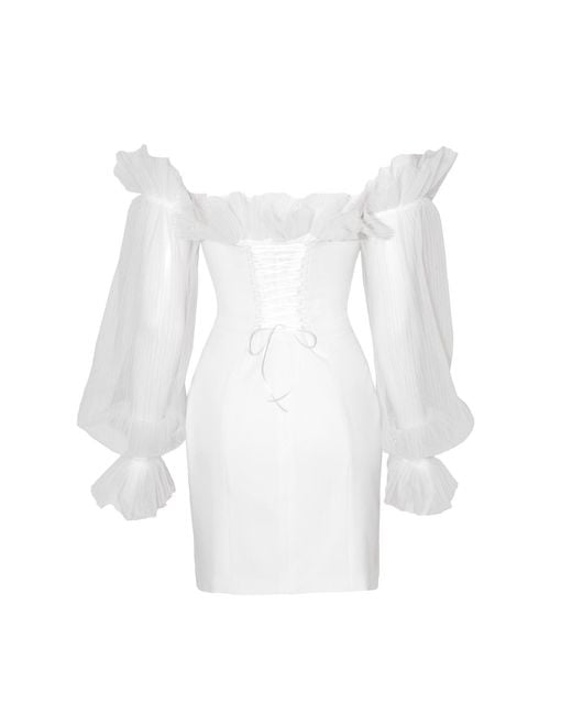 La Musa White Swan Dress