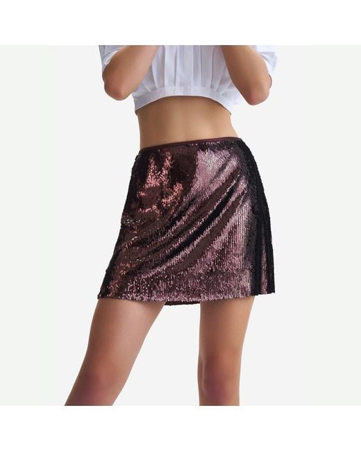 Emma Wallace Black Lee Mini Skirt -Dark