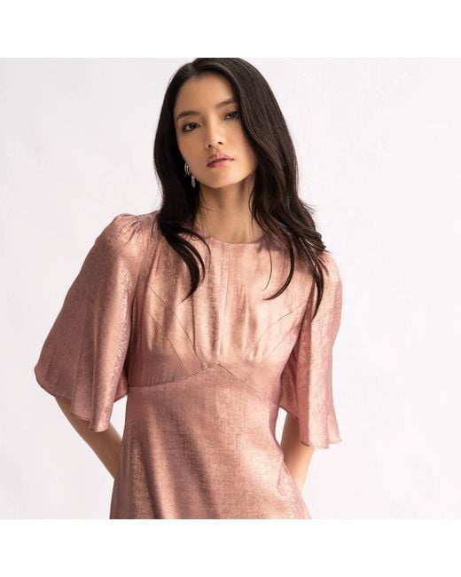 Emma Wallace Pink Mei Dress -Metallic