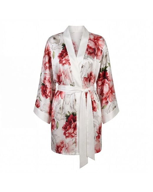 open lace back dress DOLCE & GABBANA Peony Roses print mini dress Size I 40 UK 8 US 4 S sma   Afashionistastore