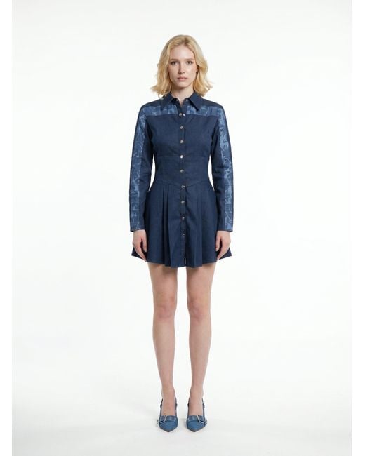 GUILLAUME ALEXANDRE Blue Kacey Dress