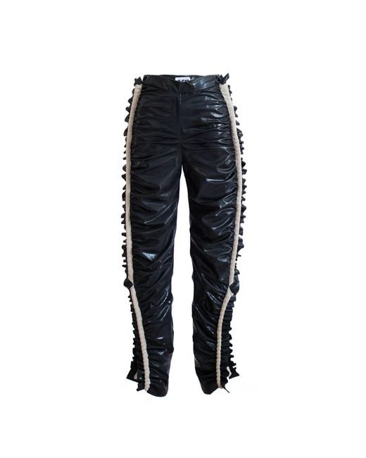 Ccy Currency Blue Frill Pants