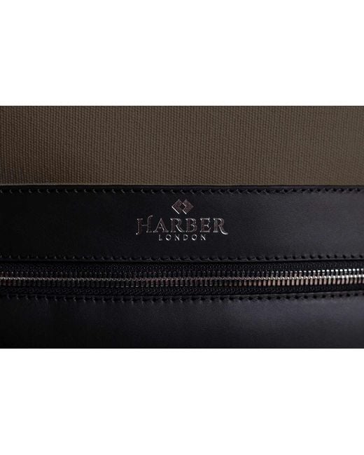 Harber London Black Office Backpack for men