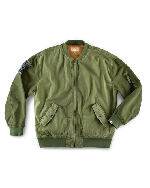 &SONS Trading Co Green Damsons Cali Bomber Jacket Army