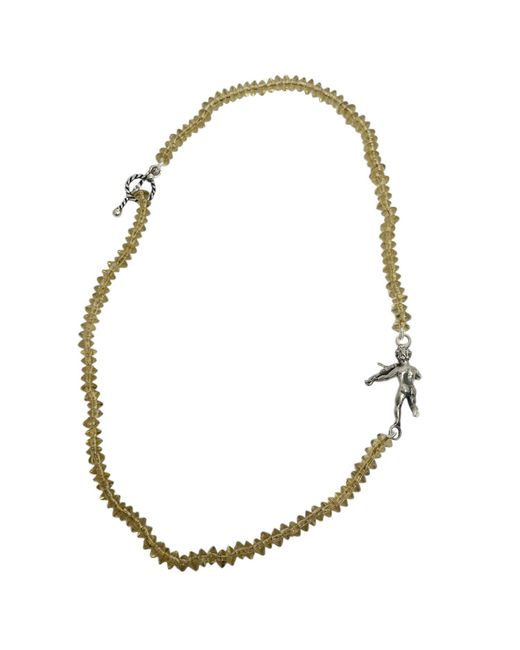 Tg-Jewellery by Tamara Gervasio Metallic Cherub Serenade Necklace – Handcrafted Sterling & Glass Beads