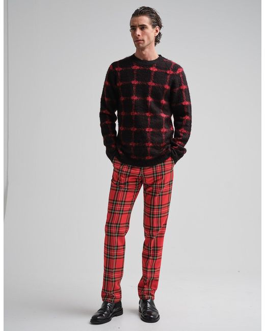 Gresham Blake Red Stewart Royal Tartan Trouser for men