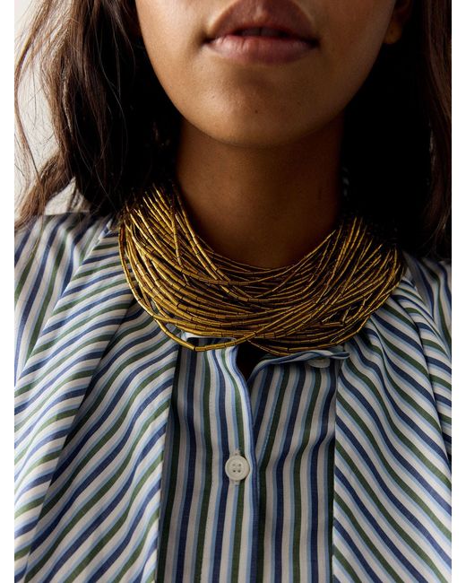 Sita Nevado Metallic Rayon Necklace