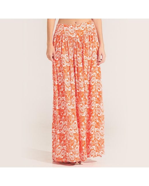 Morrato Bali Pink Vanalika Maxi Skirt Dakhla Burnt