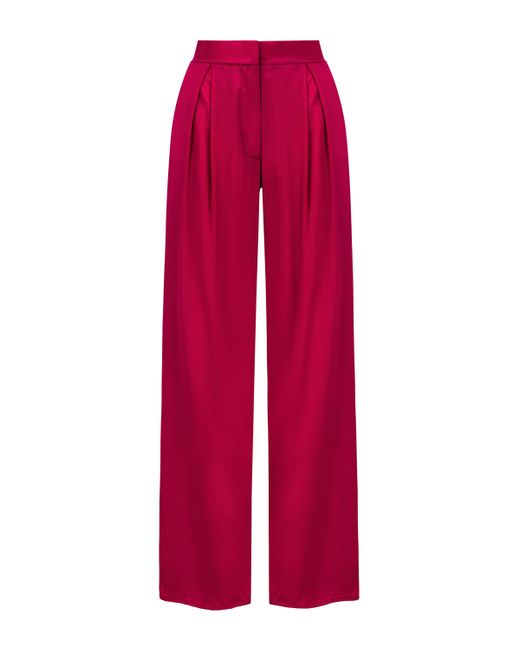 Monica Nera Red Ralph Silk Pants