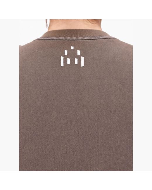 Gao Republic Gray T-Shirt Asymmetric Cut-Out Cotton