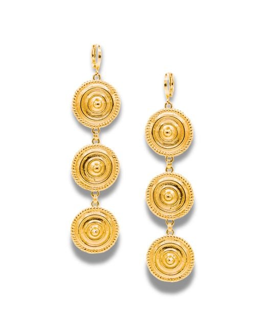 Jaredjamin Metallic Minerva Leverback Earrings
