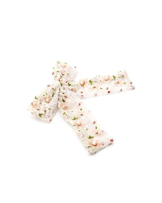 ADIBA White Garden Of Eden Hair Handmade Barrette