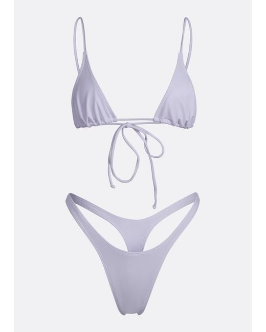 Minimale Animale Purple Nolita Thong Bikini Bottom