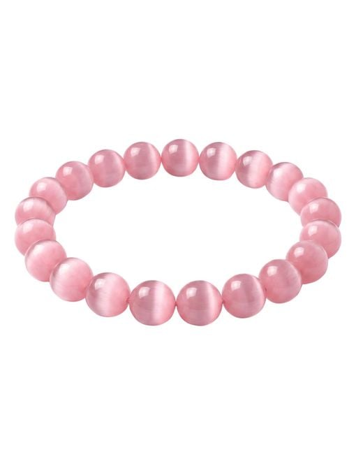 seree Pink Manifest Collection Attraction Cat's Eye Beaded Bracelet