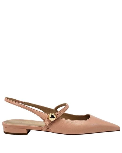 Madison Maison Brown Binta Light Leather Flat Slingback