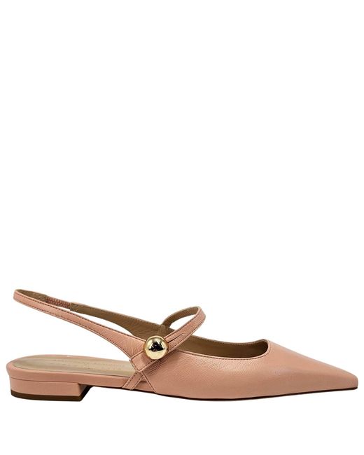 Madison Maison Brown Binta Light Leather Flat Slingback