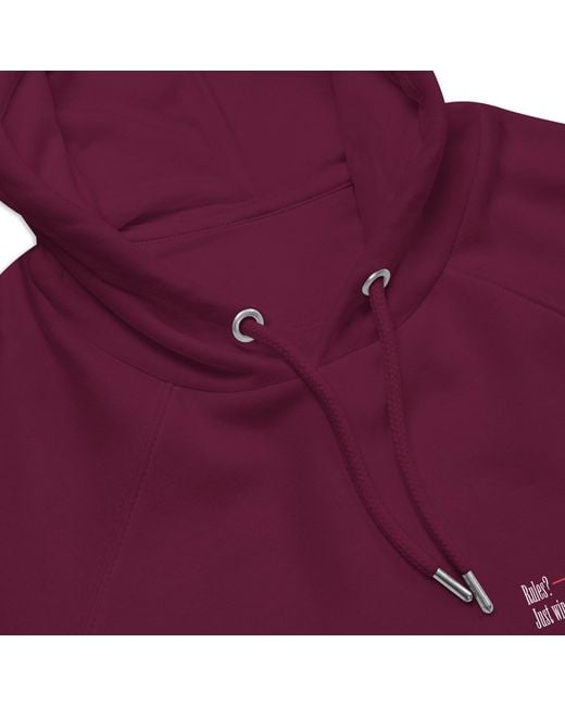 Anchor and Crew Red Burgundy Eight Fight Or Flight Club Editions Organic Cotton Hoodie for men