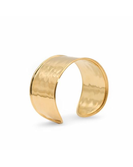 Miss Cecilia Metallic Golden Muse Chunky Cuff Bangle Bracelet