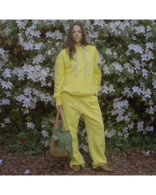 While We're Awake Yellow Pearl Sweatpants