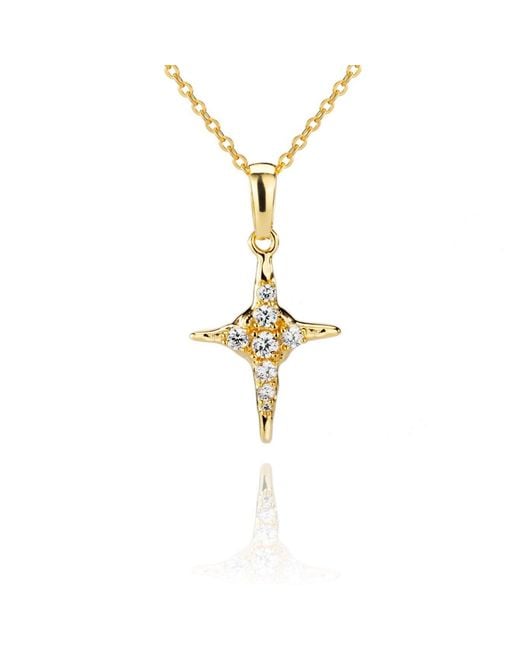 Aaria London Metallic Astari Pendant Neckace