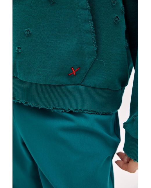 Pcfg Green Destroyed Hoodie
