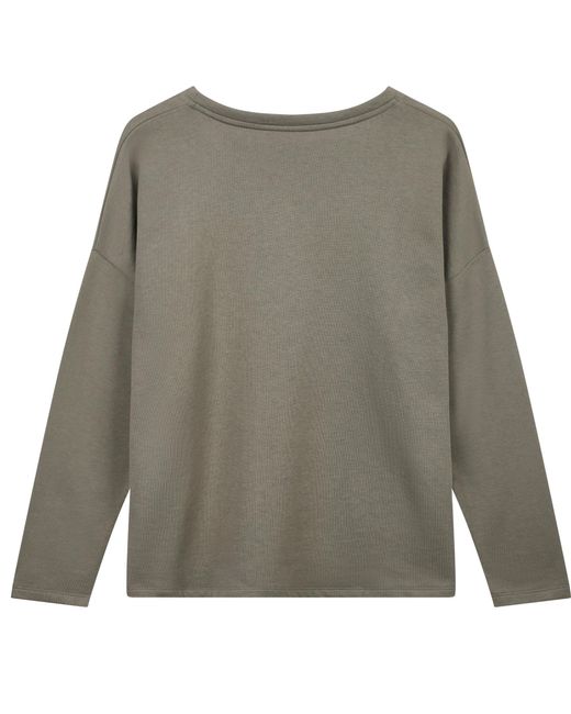 Lounge Gray Boxy Sweatshirt Taupe