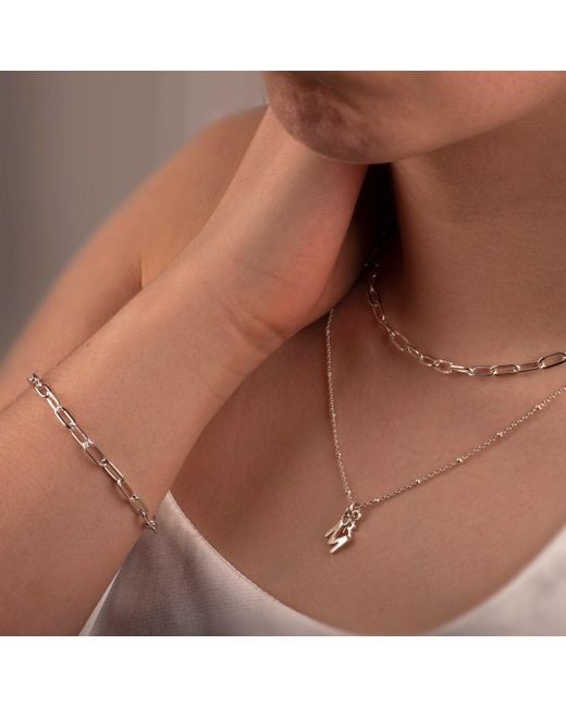 The Jewellery Store London Metallic Paper Clip Bracelet