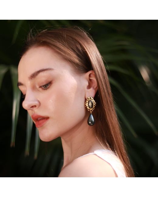 Retro Chic Metallic Leopard Earrings