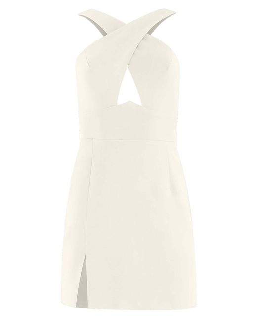 Tia Dorraine White Burning Desire Cut Out Mini Dress