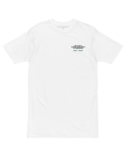 Anchor and Crew White Balance Le Dance Disco! Heavy Cotton Embroidered T-Shirt for men