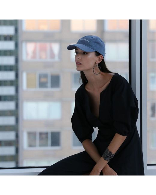 Misha Vaidya Blue Driven Cap