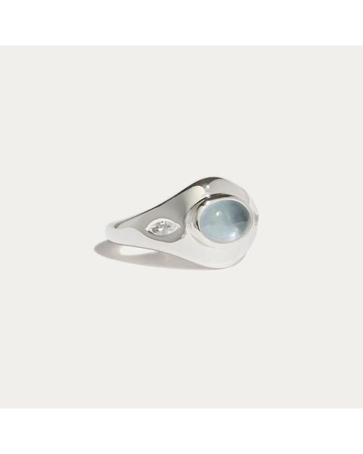 Stone Fruit Blue Harvest Signet Ring
