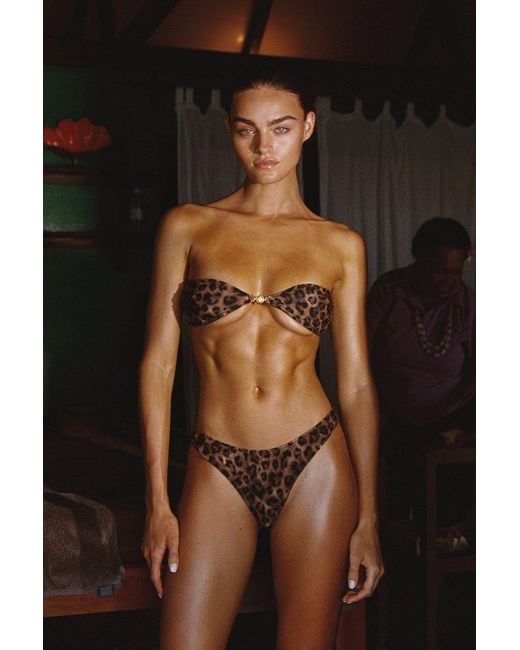 Sunkissed Brown Le Bandeau Strapless Top