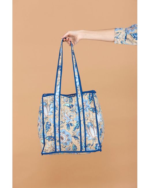 Inara Blue Lotus Tote Bag