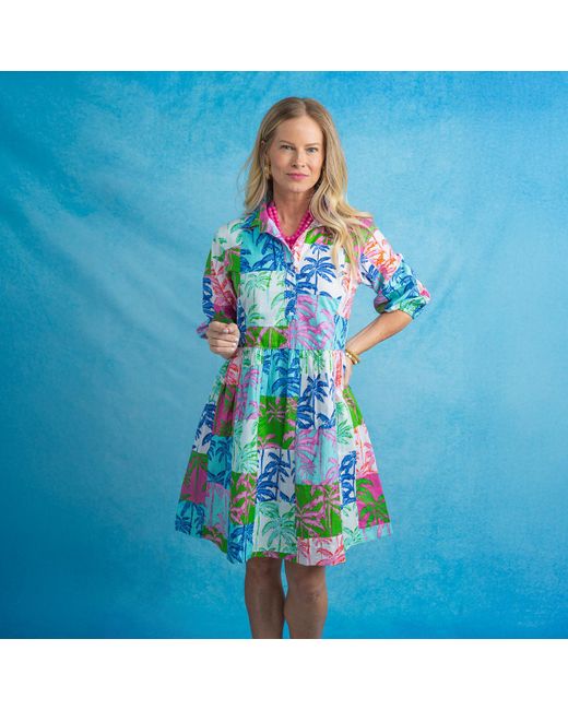 Mary Marshmallow Blue Frannie Dress Short